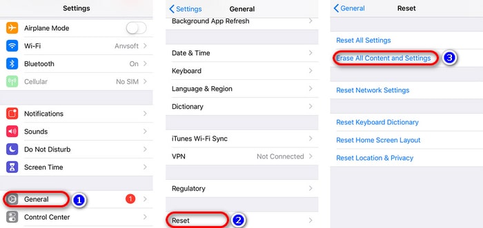 how to erase data on iphone