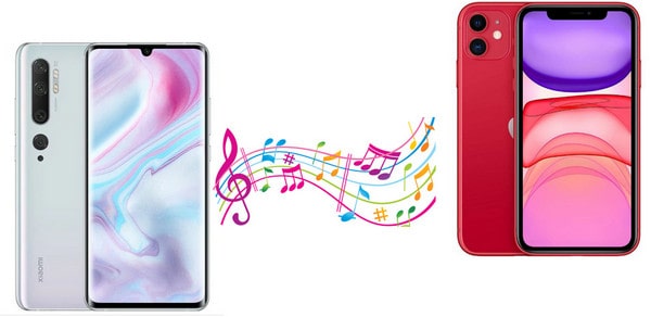Transfer Music from iPhone to Xiaomi Mi Note10